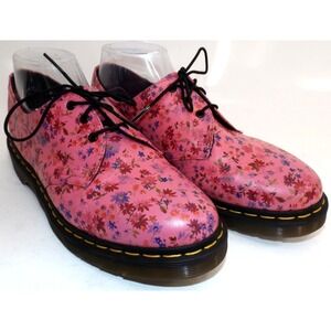 Dr. Martens 10084 Pink Floral print Leather Oxford shoes - US Ladies Size 9